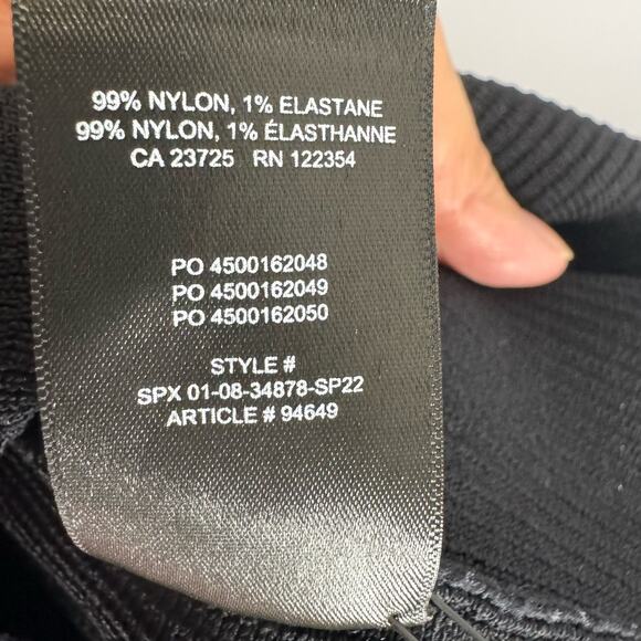 Babaton Sculpt Knit Criss Cross Dress Ribbed Halter Black Stretch Small - Picture 12 of 12